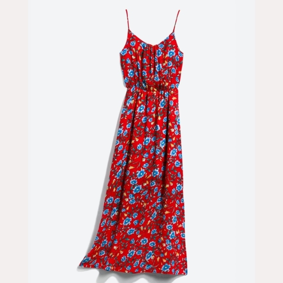 Red Floral Maxi Dress | S - Picture 1 of 6